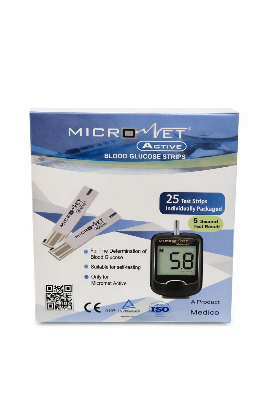Micronet Active Blood Glucose Test Strips (25 Strips Pack)